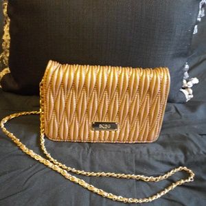 Gold BCBG Cross Body Bag